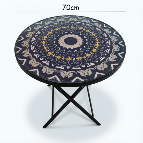 Folding Glass Table-II