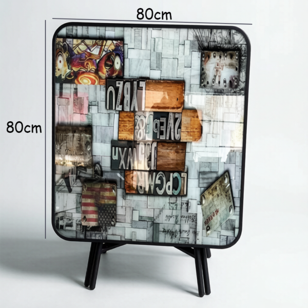 Folding Glass Table-II