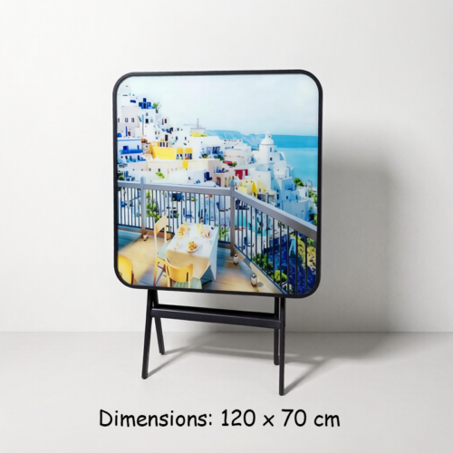 Folding Glass Table-III