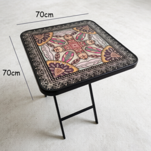 8-70 Folding Glass Table-I